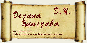 Dejana Munižaba vizit kartica